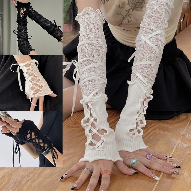 Women Strapping Lace Fingerles - огляд і ціна Fingerless Glove Knit