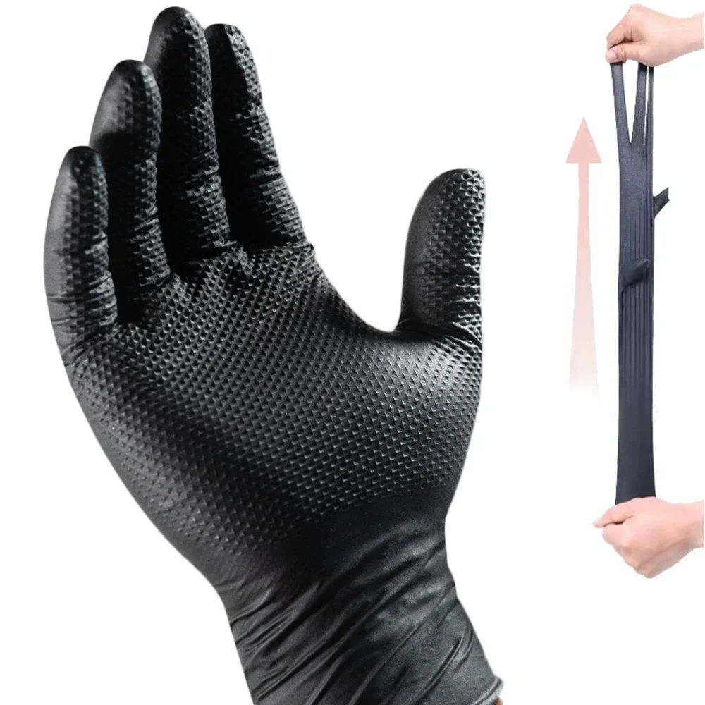 Heavy Duty Orange Nitrile Glov - огляд і ціна Nitrile Mechanic Glove
