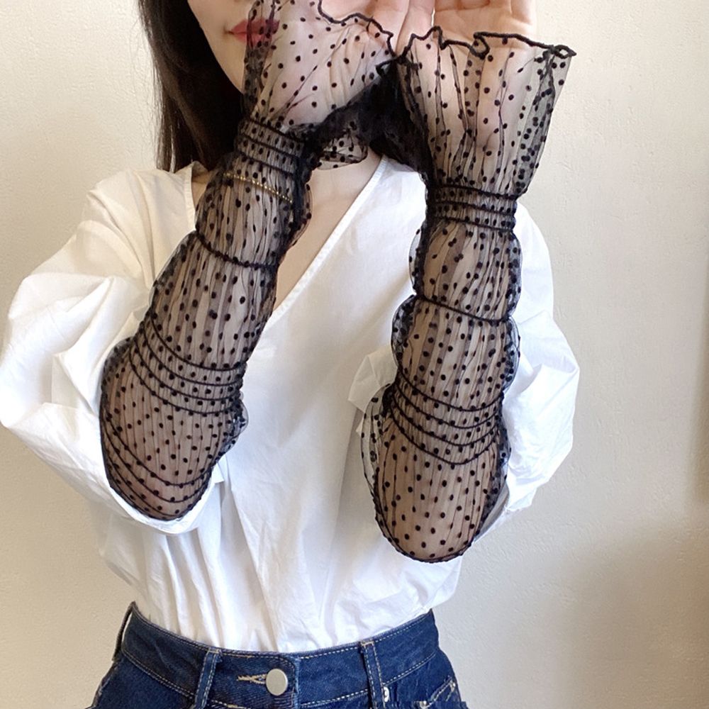 Summer Sunscreen Sleeves Shade - огляд і ціна Fingerless Glove Knit