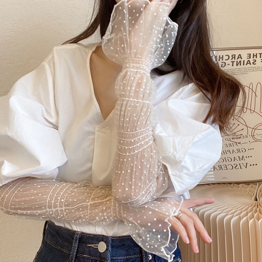 Summer Sunscreen Sleeves Shade - огляд і ціна Fingerless Glove Knit